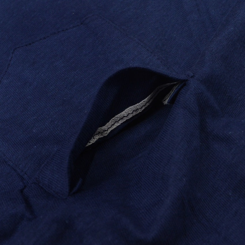1960's〜 DEADSTOCK HEALTHKNIT NAVY POCKET-TEE ... L