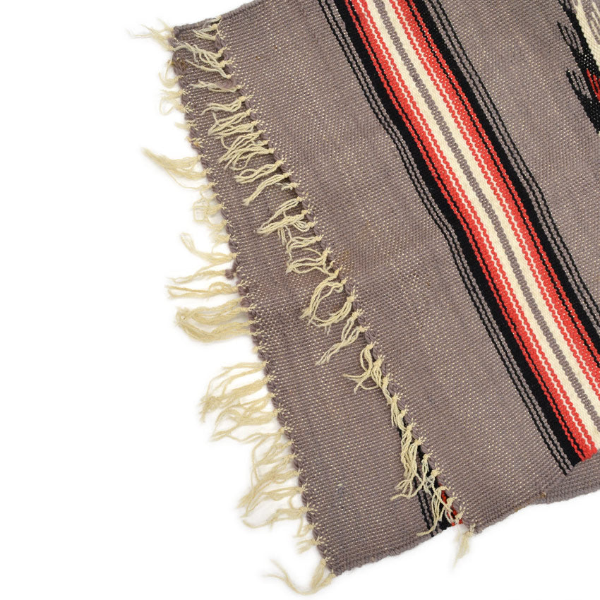 OLD CHIMAYO HAND WOVEN RUG... 112cm×51cm