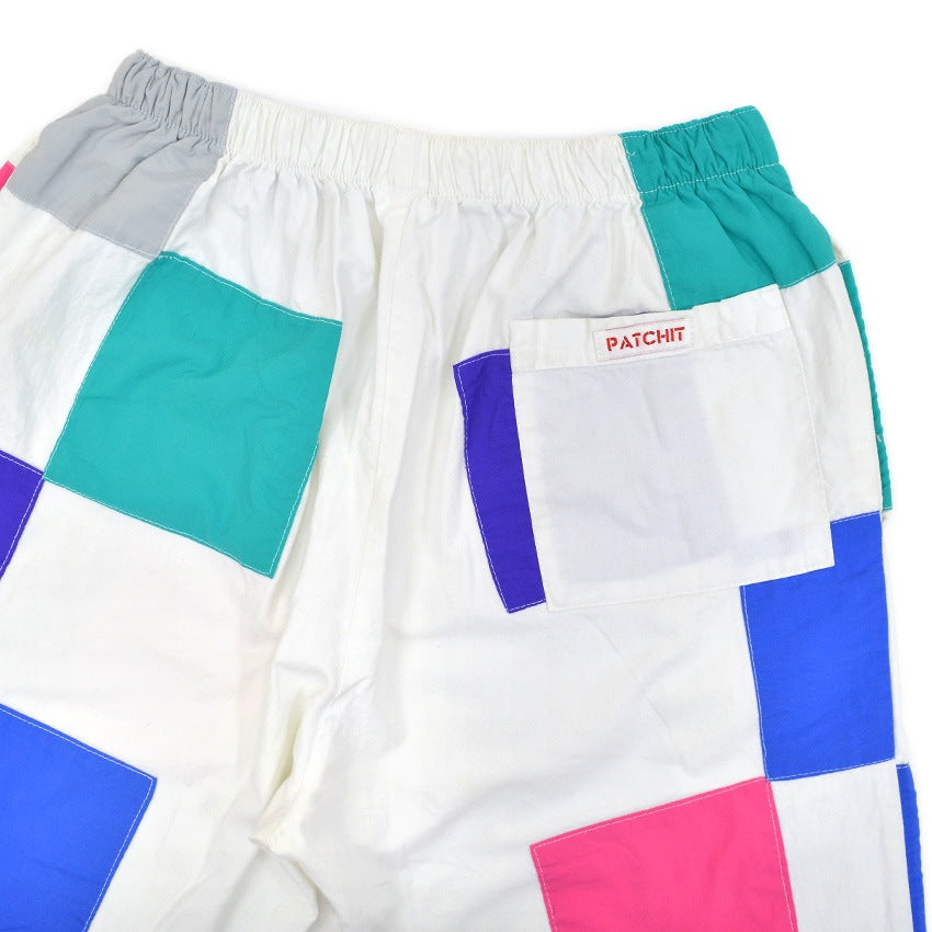 1990's PATCHIT ALL COTTON CRAZY COLOR PATCHWORK PANTS ...