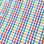 1990's DEADSTOCK LAND'S END MULTI GINGHAM B/D SHIRT ... M