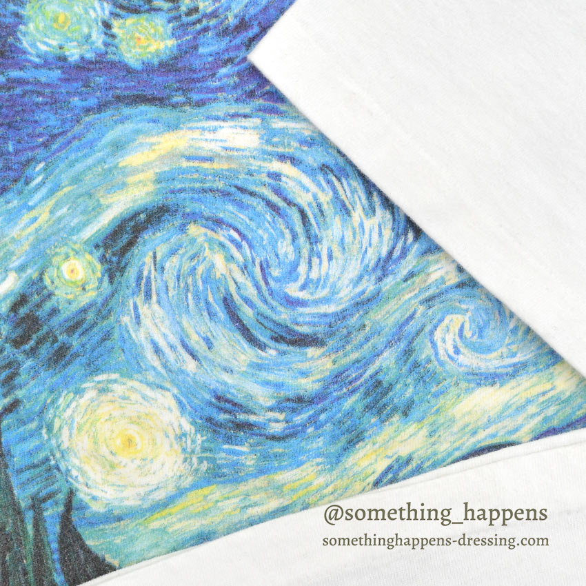 1990's HANES ゴッホ 星月夜 T-SHIRT ... M