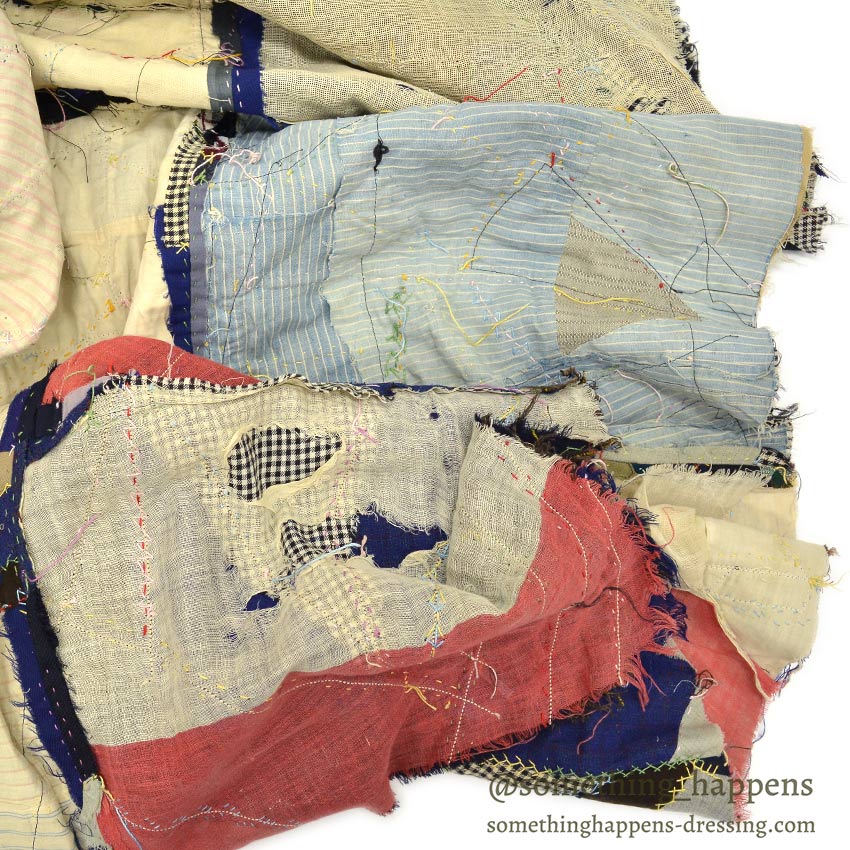 1920's OLD CRAZY PATCHWORK QUILT TOP ... 218cm×185cm