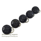 ~1940s US Navy Original Button for Denim Jacket... Set of 5