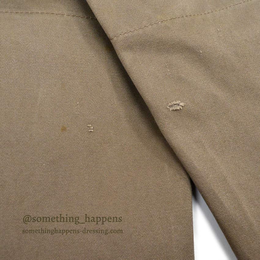 1960's 10-X SMOKY GRAY HUNTING PANTS LEATHER PATCH... W38 L28