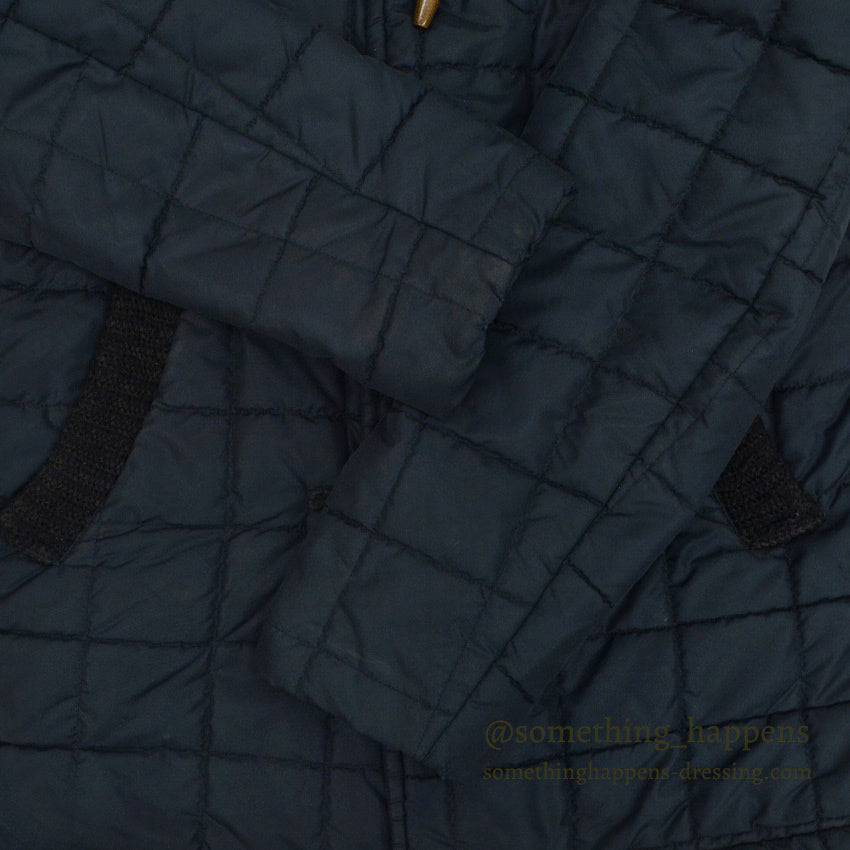 1950's SHANHOUSE BLACK QUILTING TOGGLE COAT... 42