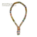c.1930's OLD NATIVE AMERICAN COLOR BEADED NECKLACE SWASTIKA...