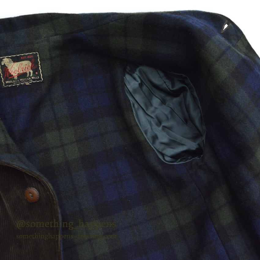 〜1960's WOOLRICH SHAWL COLLAR CORDUROY COAT ... Fits like 42