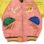1950s JAPAN SOUVENIR JACKET (Sukajan) - Hawk & Tiger SPEED Zipper...