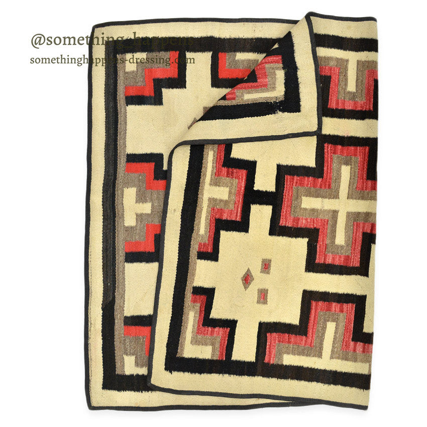 c.1930's NAVAJO RUG CROSS PATTERN... 170cm×133cm