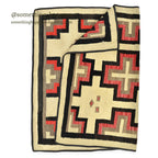 c.1930's NAVAJO RUG CROSS PATTERN... 170cm×133cm