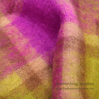 OLD HUDSON'S BAY HEATHER-BRAE MOHAIR BIG MUFFLER... 184cm×50cm