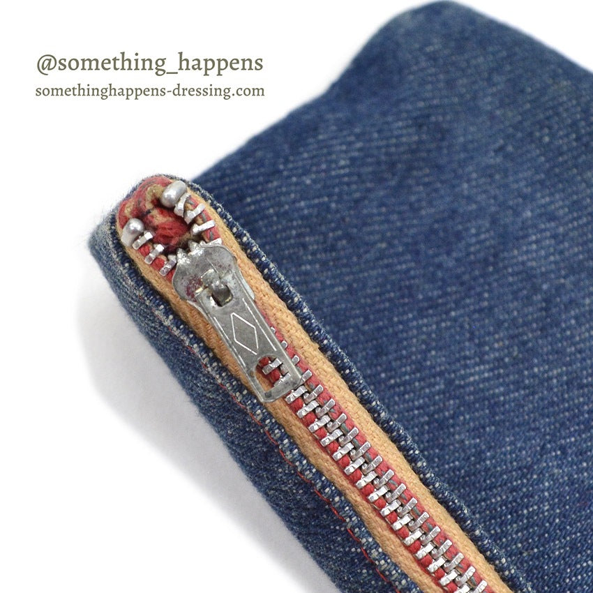 1970's CONE MILLS DEEPTONE DENIM POUCH...
