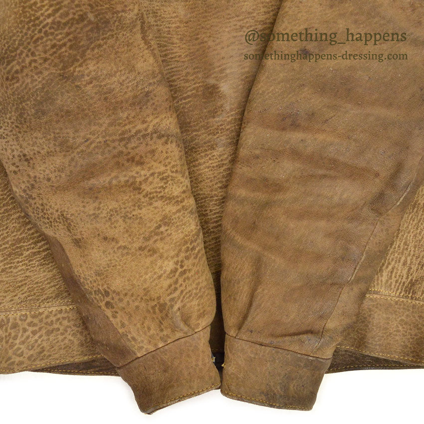 〜1970's BROWN LEATHER JACKET ...