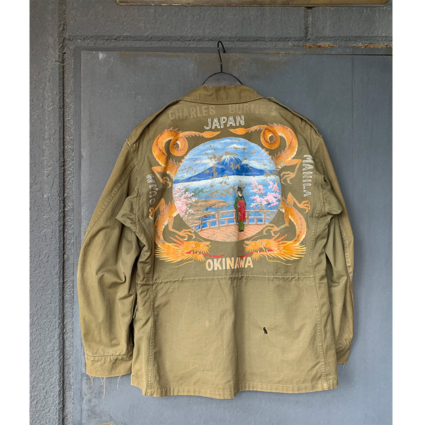 1940's M-1943 FIELD JACKET BACK PAINT, SPECIAL ... 34R