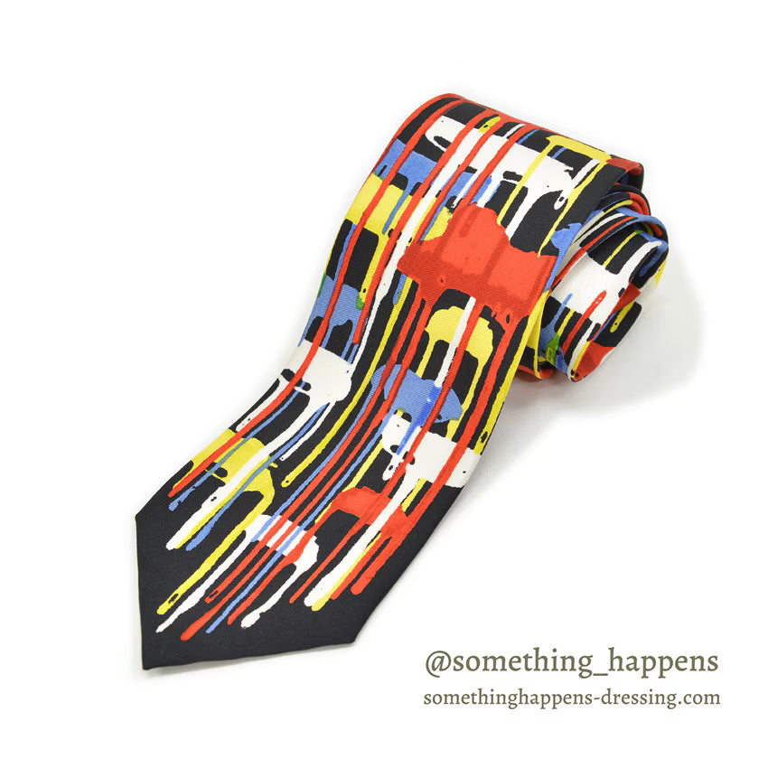THE ART INSTITUTE OF CHICAGO ABSTRACT PAINT STYLE PRINT TIE ...