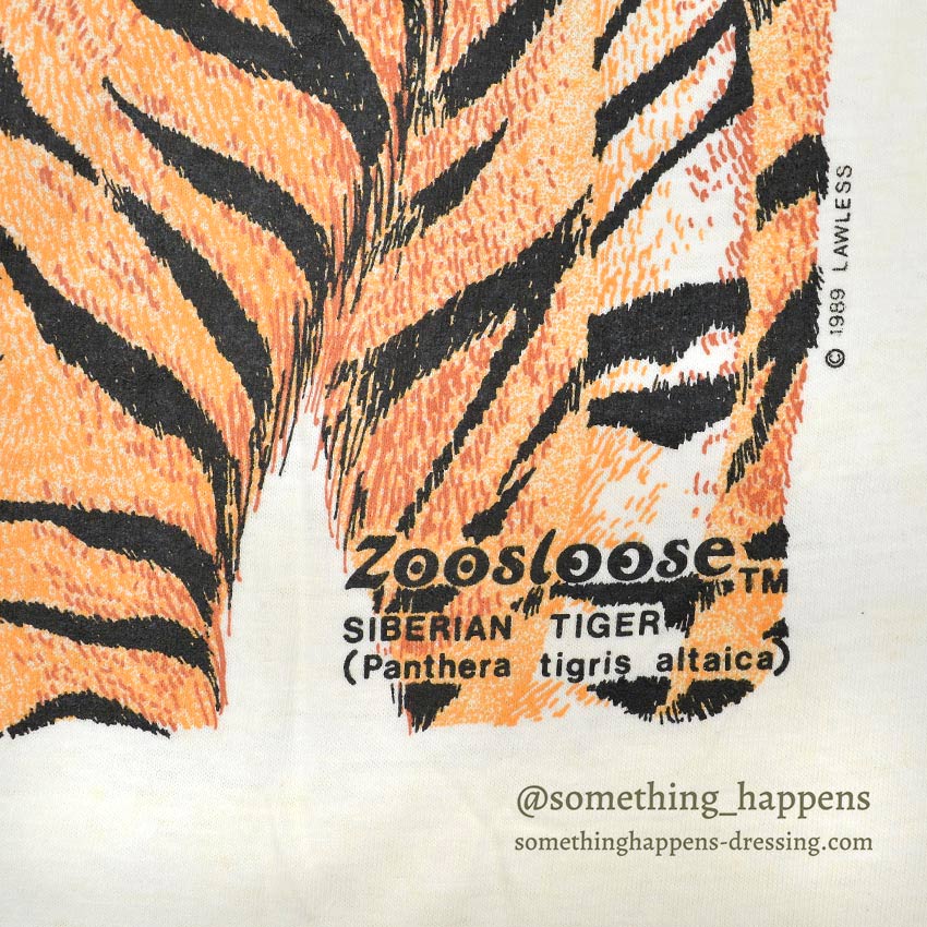 1980's DEADSTOCK ONEITA ZOOSLOOSE タイガー T-SHIRT ... XL