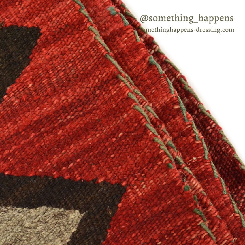 c.1940's NAVAJO RUG DIAMONDS & ZIGZAG PATTERN... 174cm/93cm