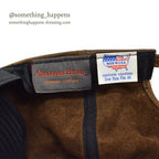 1980's ADVENTURE BOUND BROWN LEATHER CAP...