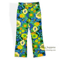 1960's~ DEADSTOCK PENNEYS FLOWER PATTERN ALL COTTON PANTS... W34/L32