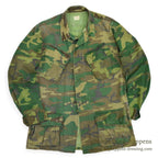 1960's USARMY ERDL JUNGLE FATIGUE JACKET MIX LEAF... SR