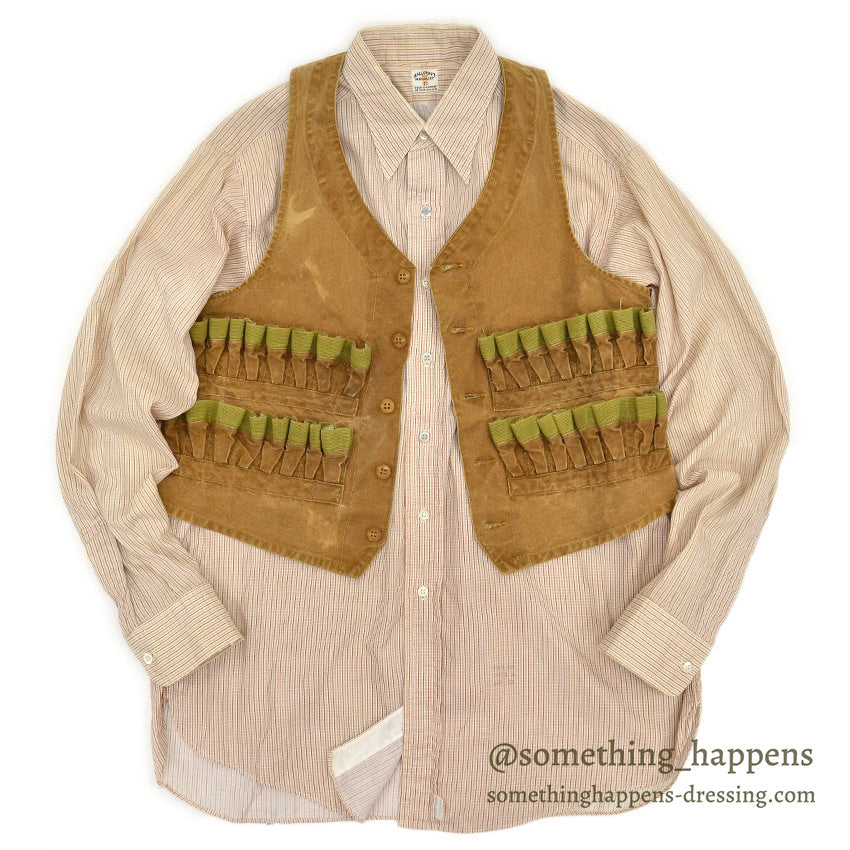 1930's DUXBAK BROWN DUCK HUNTING VEST...