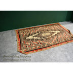 c.1920's NAVAJO RUG WHIRLING LOGS SWASTIKA... 212cm/145cm