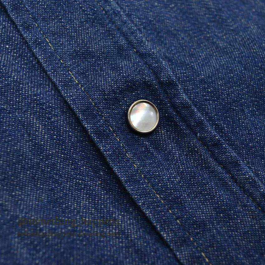 1950's Lee DENIM WESTERN SHIRT... 16 MEDIUM