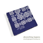 OLD GEOMETRIC BANDANA NAVY RN13962...