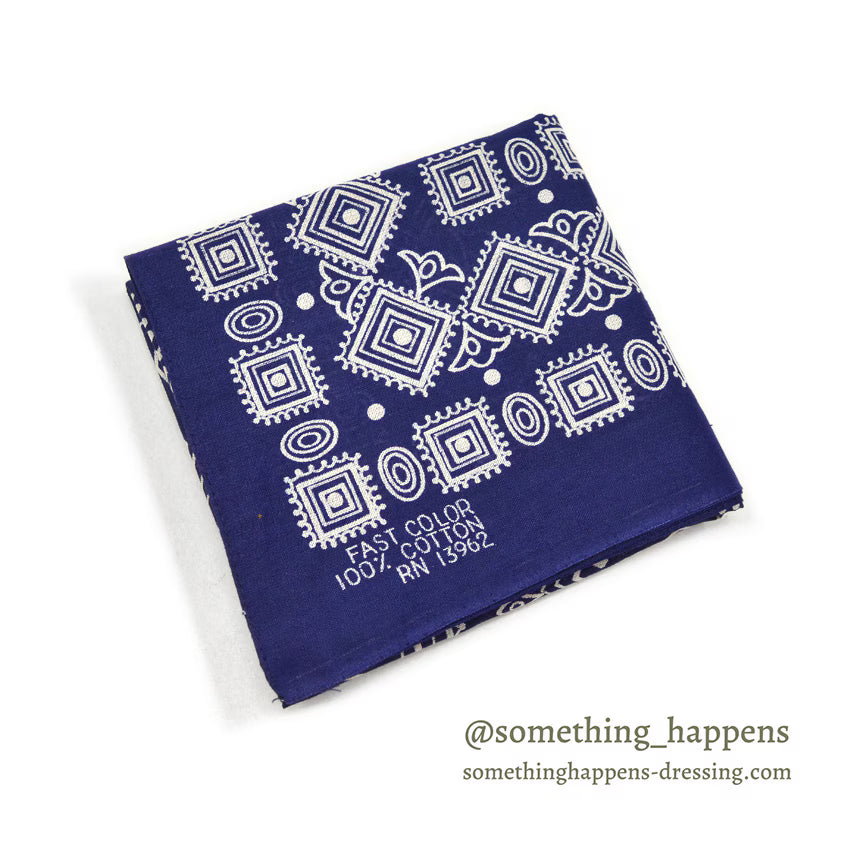 OLD GEOMETRIC BANDANA NAVY RN13962...