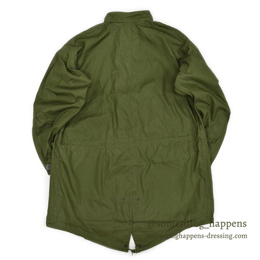 1960s Deadstock US Army Parka, Men's, M-65, Aluminum Zipper... Medium