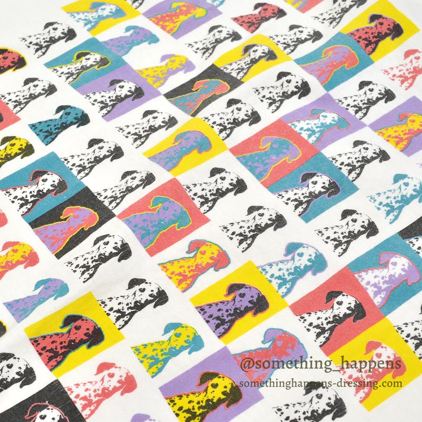 1990's ONEITA DALMATIANS Andy Warhol PRINT T-SHIRT... XL