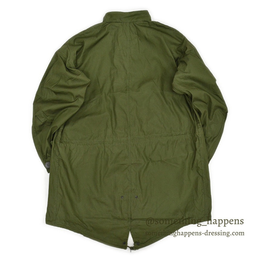 1960s Deadstock US Army Parka, Men's, M-65, Aluminum Zipper... Medium