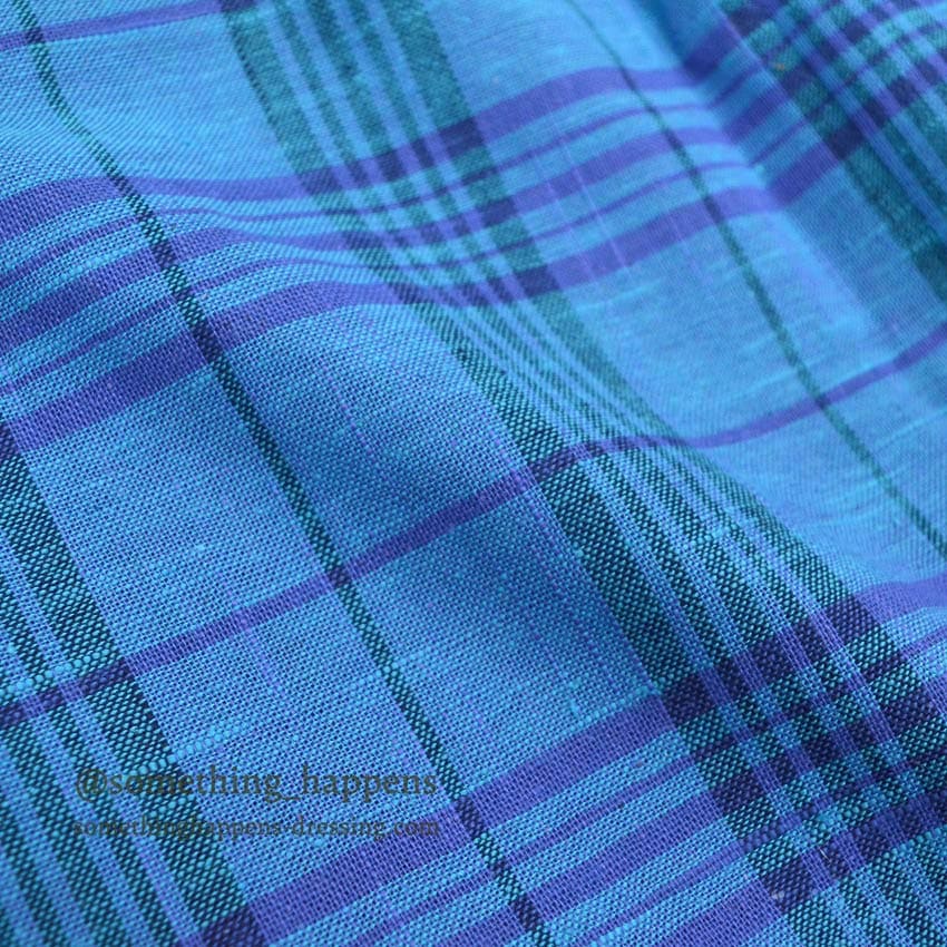 1960's DEADSTOCK SIR WALTER COTTON PLAID L/S SHIRT ... MEDIUM