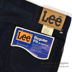 1980's DEADSTOCK Lee 200 CORDUROY PANTS DARK NAVY... W38/L30