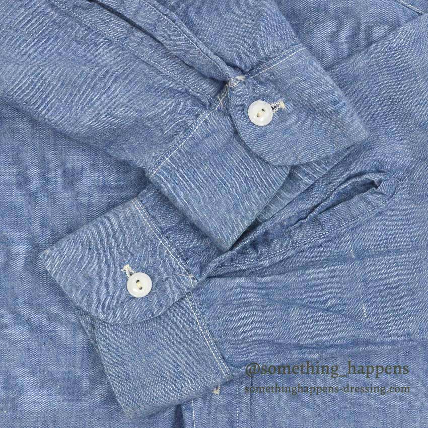 1950's PEPPERELL CHAMBRAY SHIRT GUSSET ... Fits like M