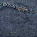 1940's USARMY WW2 DENIM LAUNDRY BAG STENCIL FADED...