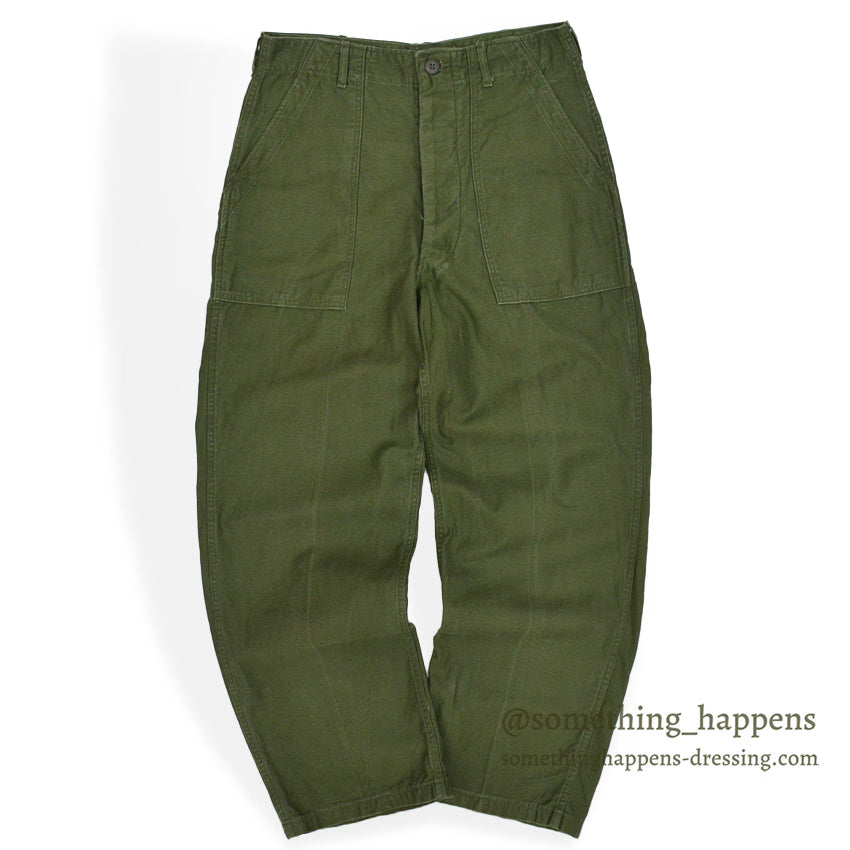 1960's U.S.ARMY TROUSERS, MAN'S COTTON SATEEN OG-107, TYPE-I 1 ... W32/L31