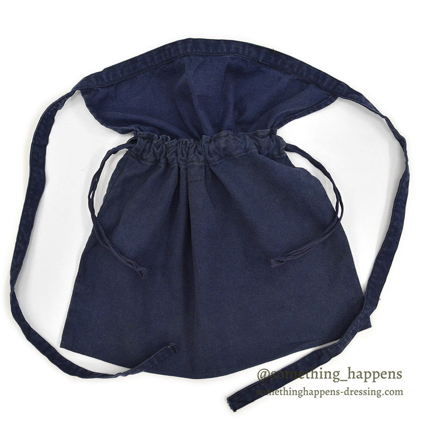 1940's AMERICAN RED CROSS WW2 COTTON APRON DITTY BAG NAVY...