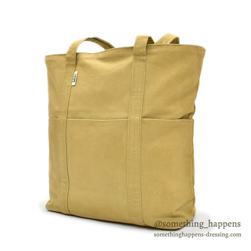 1980's REI CANVAS ZIP TOP TOTE BAG...