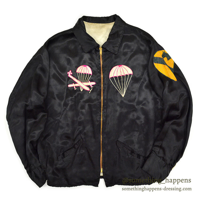 1960s Vietnam Souvenir Jacket (Vietnamese style) 1st CAV Paratrooper...