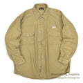 1980's DEERSKIN DOG EMBROIDERY CHAMOIS SHIRT... XL