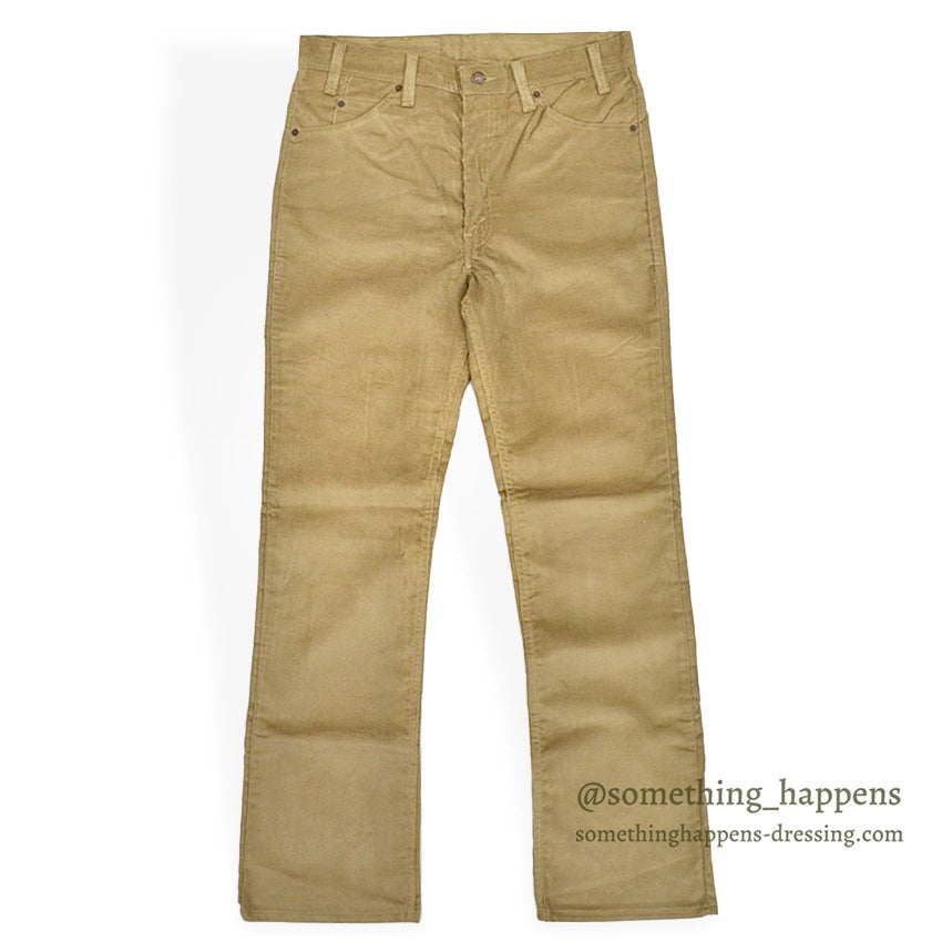 1990's DEADSTOCK Levi's 517 BOOT CUT CORDUROY PANTS TAN... W34/L34