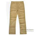 1990's DEADSTOCK Levi's 517 BOOT CUT CORDUROY PANTS TAN... W34/L34