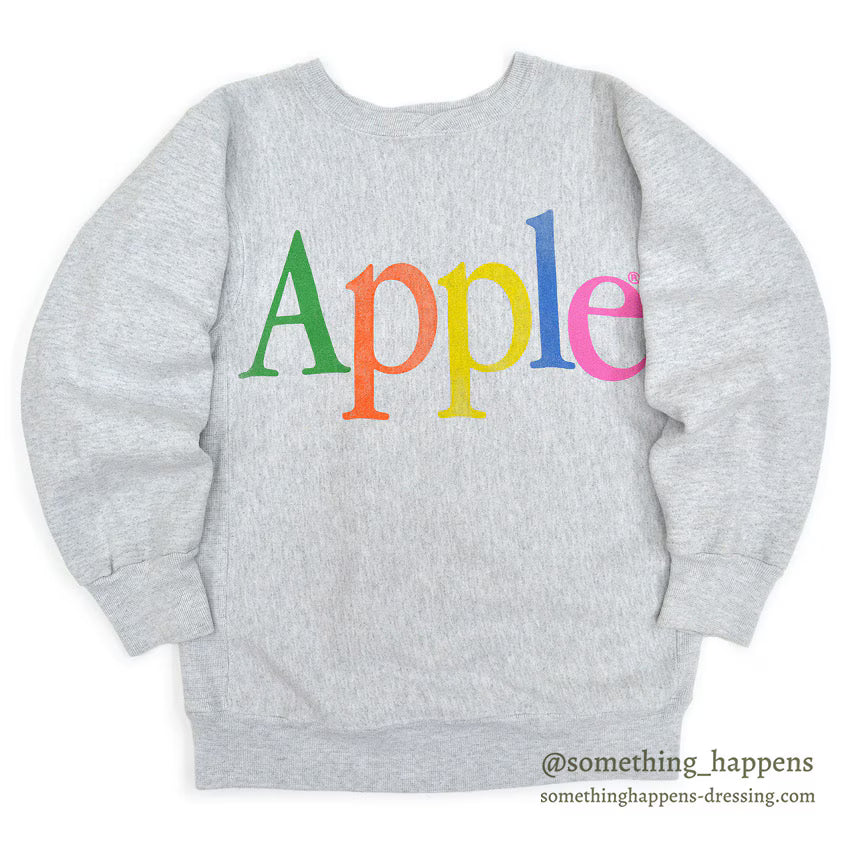 1980's~ HANES THE APPLE COLLECTION SWEAT SHIRT TYPE REVERSE WEAVE ... L