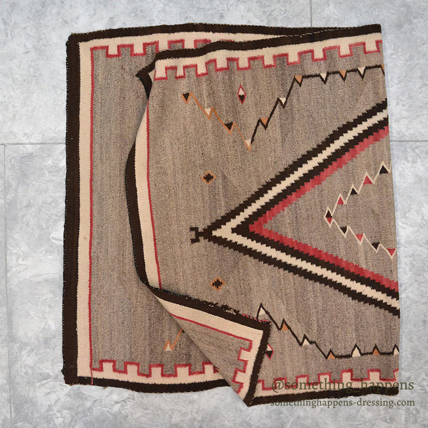 ~1930's NAVAJO RUG DIAMOND / LINE... 175cm/108cm