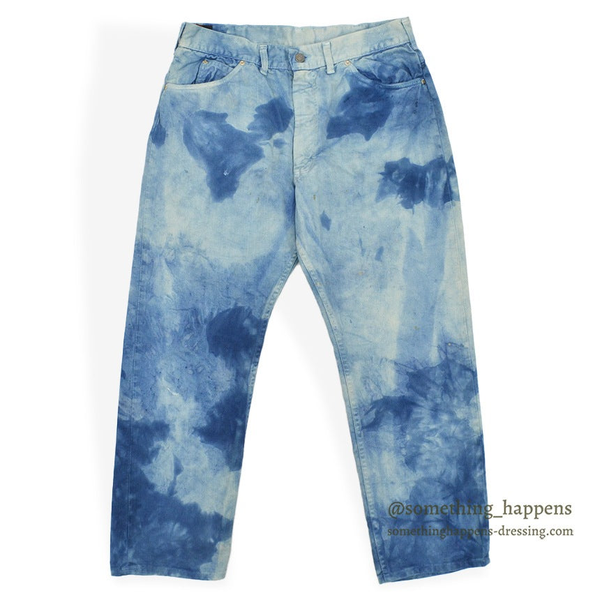 1960's JCPCO FOREMOST CLOUDY DYED COTTON TWILL PANTS... W33/L28