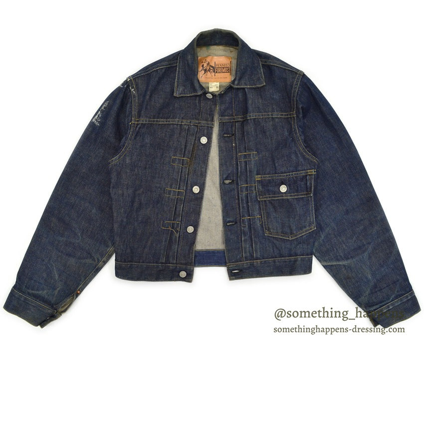 1950's PENNEY'S FOREMOST DENIM JACKET ONE WASH... 36
