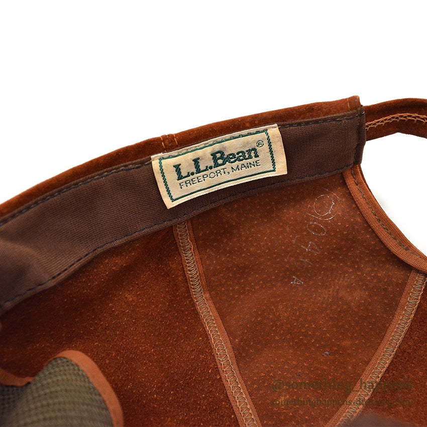 1980's LLBEAN SUEDE LEATHER CAP... LARGE