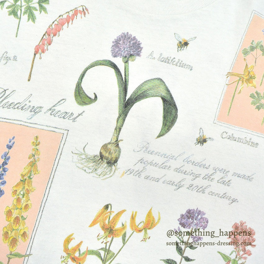 1990's REL-E-VANT PRODUCTS BOTANICAL ART PRINT T-SHIRT ... M