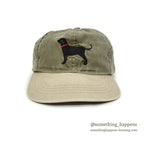 1990's BLACK DOG BRAND DOG EMBROIDERY TWO TONE CAP...